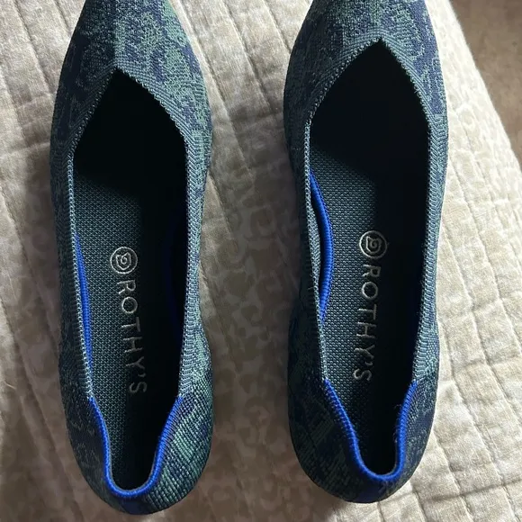 Rothy's Blue Women’s flats.NEW never worn.