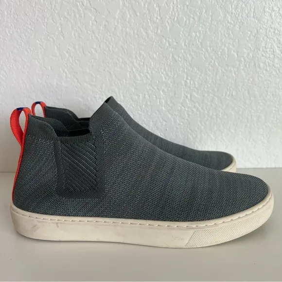 Rothy's Chelsea Boots Gray Fog Melange Athleisure Casual SZ 9.5