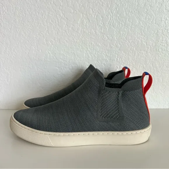 Rothy's Chelsea Boots Gray Fog Melange Athleisure Casual SZ 9.5