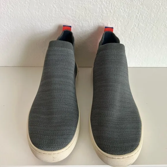 Rothy's Chelsea Boots Gray Fog Melange Athleisure Casual SZ 9.5
