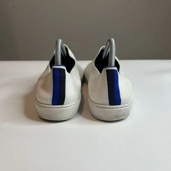 Rothy's Shoes Womens 10.5 The Original Slip-On Washable Sneakers White