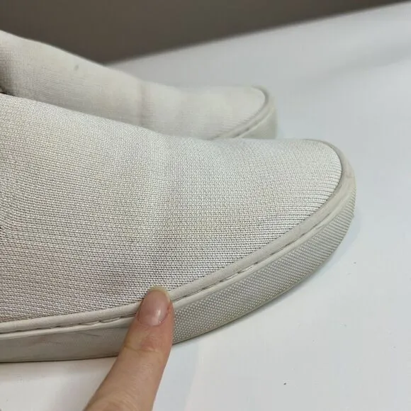 Rothy's Shoes Womens 10.5 The Original Slip-On Washable Sneakers White