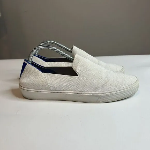 Rothy's Shoes Womens 10.5 The Original Slip-On Washable Sneakers White