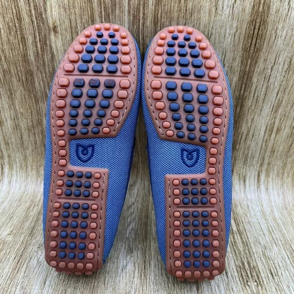 Rothy's The Braid Driver Women's Size 7.5 Blue Slip On Shoes Loafers Low Top