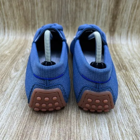 Rothy's The Braid Driver Women's Size 7.5 Blue Slip On Shoes Loafers Low Top