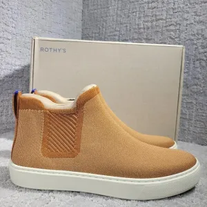 Rothy's The Chelsea Fawn Caramel Pull On Ankle Boots Women's Size 5.5 - 8