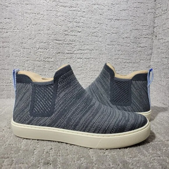 Rothy's The Chelsea Women's Size 8 US Graphite Melange Knit Pull On Ankle Boots