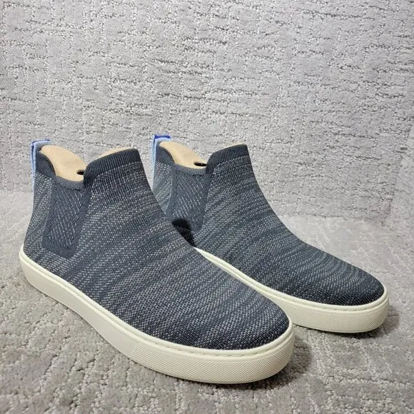 Rothy's The Chelsea Women's Size 8 US Graphite Melange Knit Pull On Ankle Boots