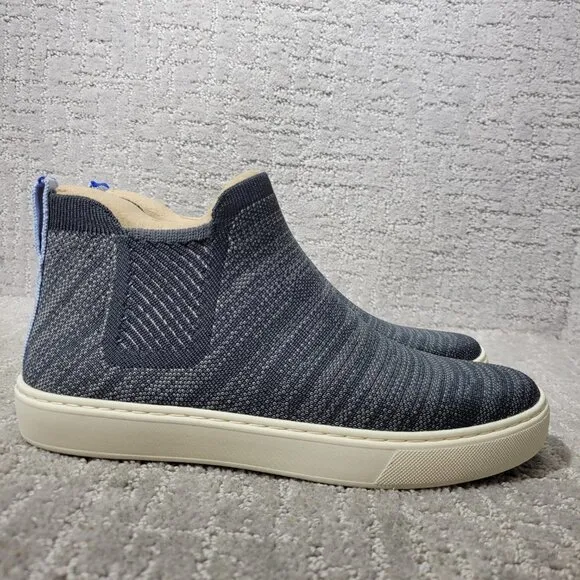 Rothy's The Chelsea Women's Size 8 US Graphite Melange Knit Pull On Ankle Boots