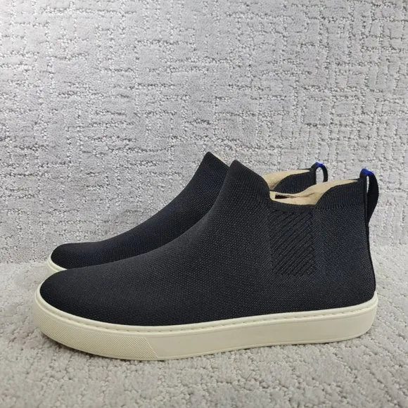 Rothy's The Chelsea Women's Size US 10 Black Solid Pull On Ankle Boots Shoes NEW