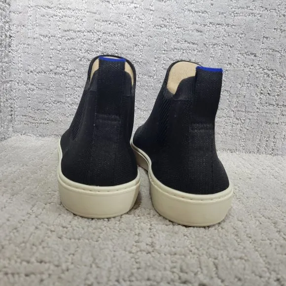 Rothy's The Chelsea Women's Size US 10 Black Solid Pull On Ankle Boots Shoes NEW