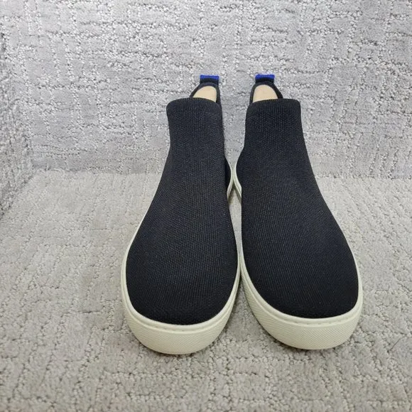 Rothy's The Chelsea Women's Size US 10 Black Solid Pull On Ankle Boots Shoes NEW