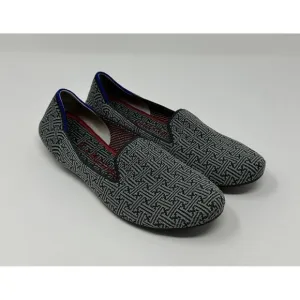 Rothy’s The Loafer Charcoal Grid Textile Slip On Shoes Retired Women's Size 6.5
