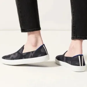 Rothy’s The Original Slip on Sneaker in Camo grey black