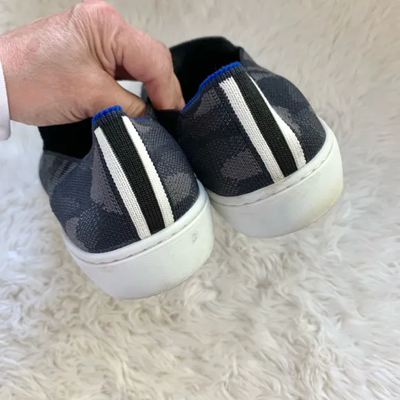 Rothy’s The Original Slip on Sneaker in Camo grey black