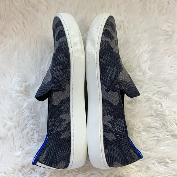 Rothy’s The Original Slip on Sneaker in Camo grey black