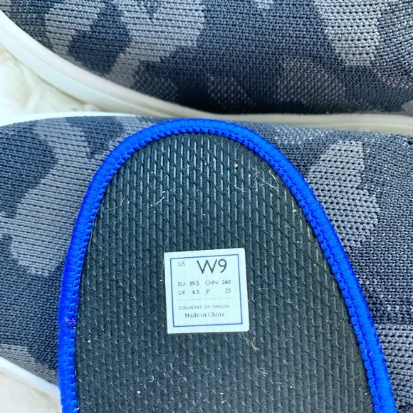 Rothy’s The Original Slip on Sneaker in Camo grey black