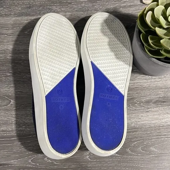 Rothy’s the snickers maritime stitch size 6 woman’s slides on shoes