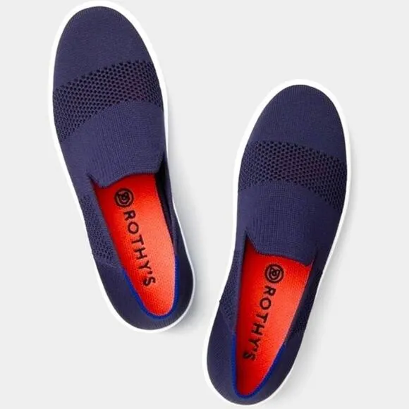 Rothy’s the snickers maritime stitch size 6 woman’s slides on shoes
