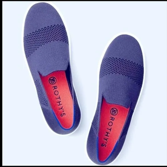 Rothy’s the snickers maritime stitch size 6 woman’s slides on shoes