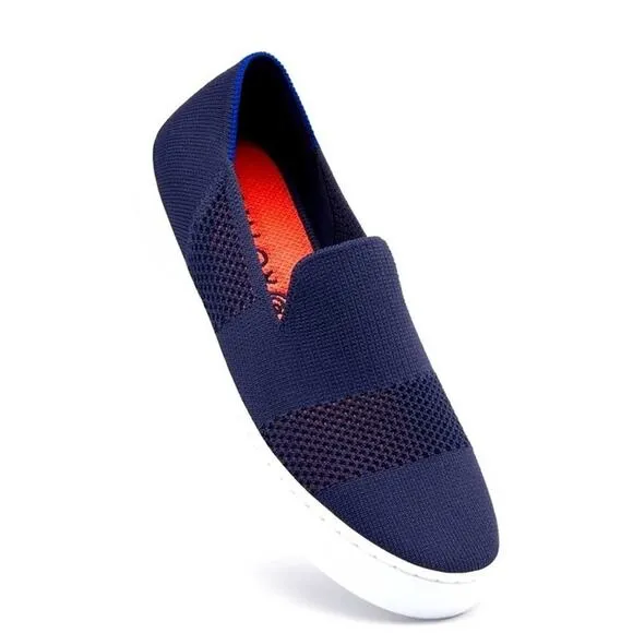 Rothy’s the snickers maritime stitch size 6 woman’s slides on shoes