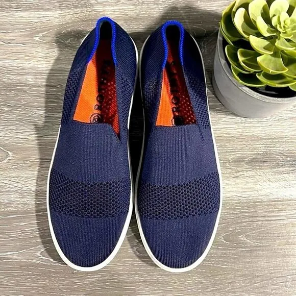 Rothy’s the snickers maritime stitch size 6 woman’s slides on shoes