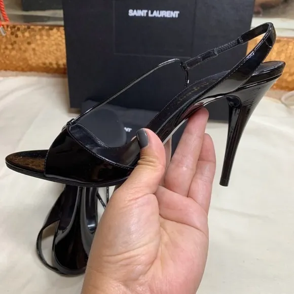 Saint Laurent 95mm Anouk Sandal w Gloves