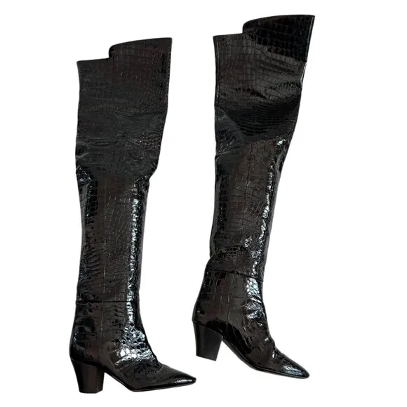 Saint Laurent over the knee boots