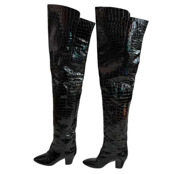 Saint Laurent over the knee boots