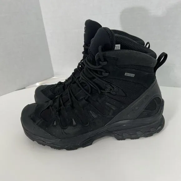 Salomon Quest 4D 2 GTX GoreTex Men’s Sz 11.5 Triple Black Hiking Tactical Boots