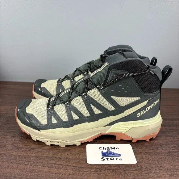 Salomon X Ultra 360 Edge Mid Gore-Tex Hiking Boots Green 474599 Men’s Size