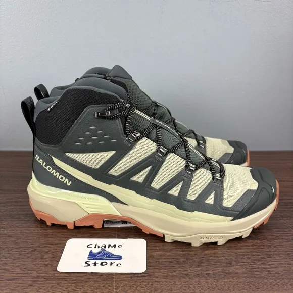 Salomon X Ultra 360 Edge Mid Gore-Tex Hiking Boots Green 474599 Men’s Size