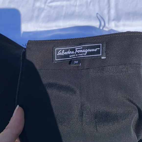 Salvatore Ferragamo Cotton Pencil Skirt