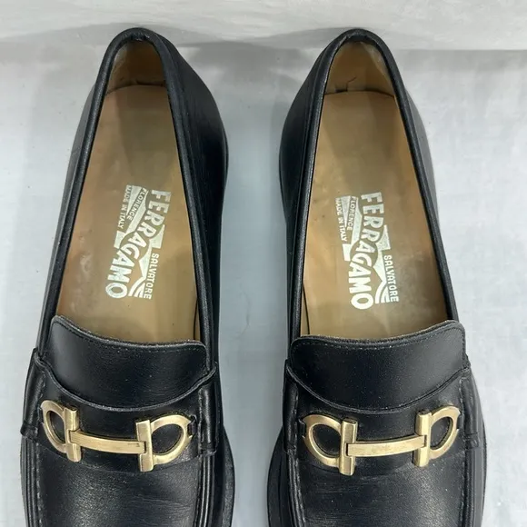 Salvatore Ferragamo Grandioso ?? Men's Slip-On Loafer Leather Shoes 10D