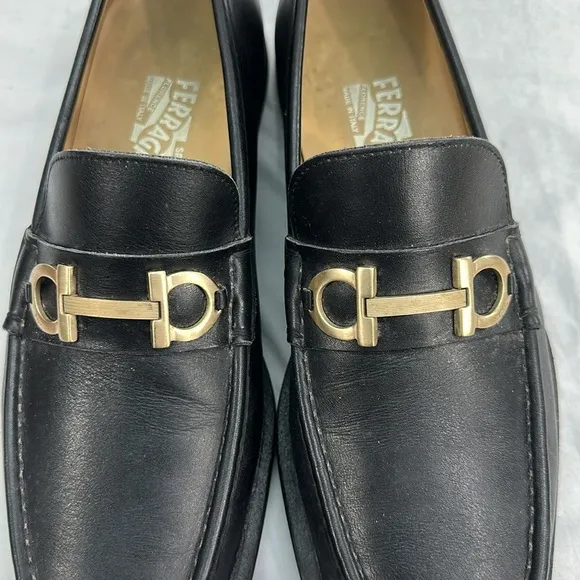 Salvatore Ferragamo Grandioso ?? Men's Slip-On Loafer Leather Shoes 10D