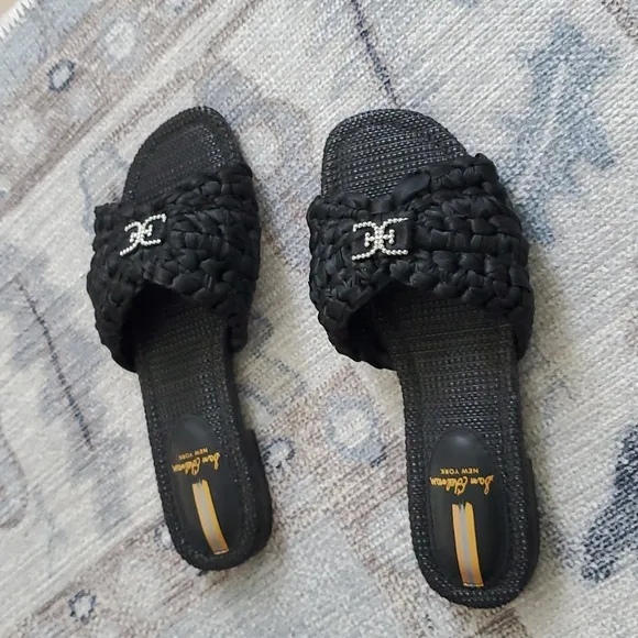 Sam Edelman Black Bridget Slide Sandals Sz7