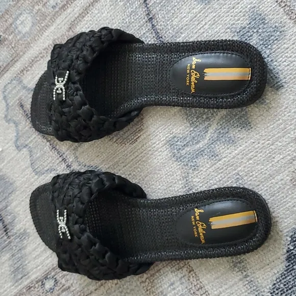Sam Edelman Black Bridget Slide Sandals Sz7