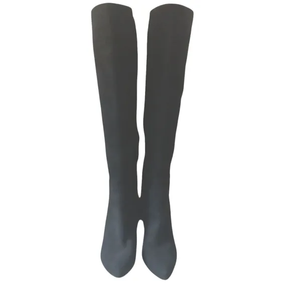 Sam Edelman Black Suede Knee High Boots Womens Tall High Heeled Boots size 8