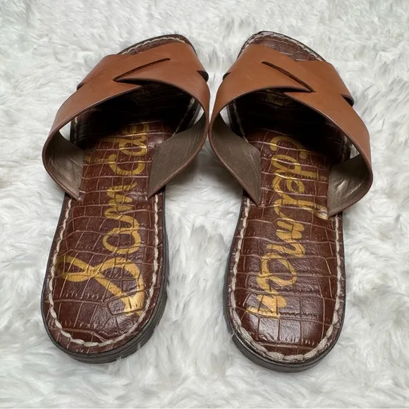 Sam Edelman Brown Slide Sandals 6.5