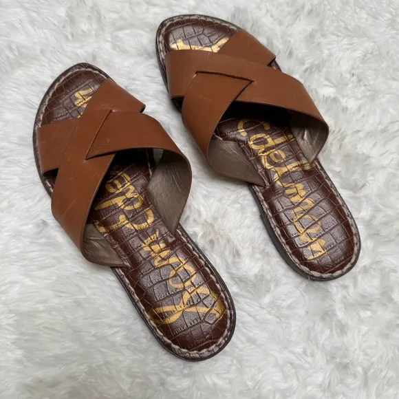 Sam Edelman Brown Slide Sandals 6.5