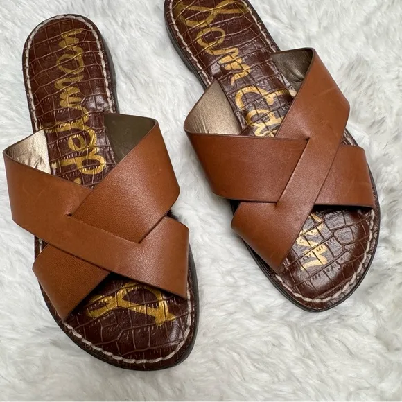 Sam Edelman Brown Slide Sandals 6.5