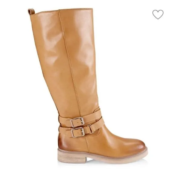 Sam Edelman Freda Knee High Boots in Cashew, Size 8.5, NWOB
