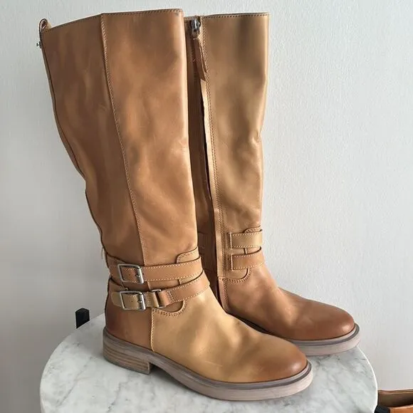 Sam Edelman Freda Knee High Boots in Cashew, Size 8.5, NWOB