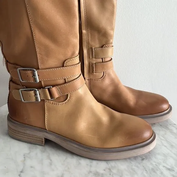Sam Edelman Freda Knee High Boots in Cashew, Size 8.5, NWOB