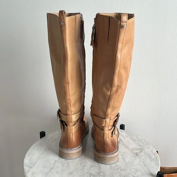 Sam Edelman Freda Knee High Boots in Cashew, Size 8.5, NWOB