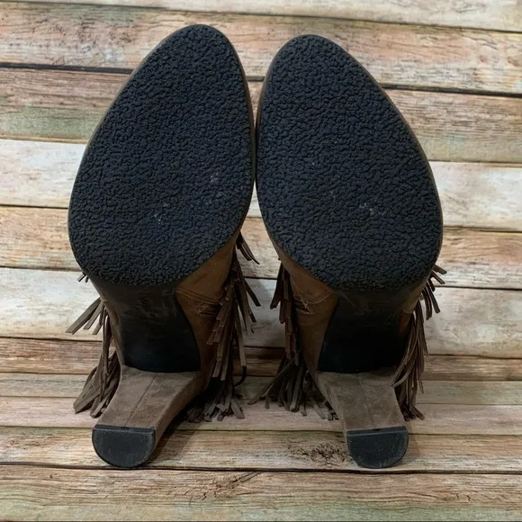 Sam Edelman Kaleb Fringe Suede Ankle Boots