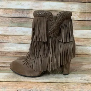 Sam Edelman Kaleb Fringe Suede Ankle Boots