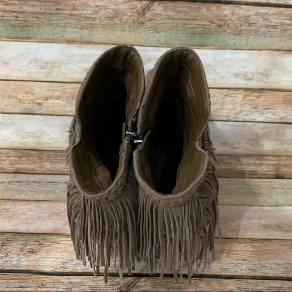 Sam Edelman Kaleb Fringe Suede Ankle Boots