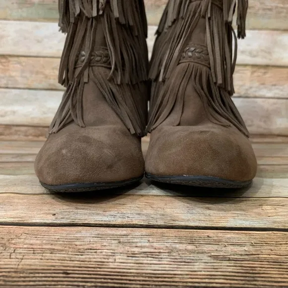 Sam Edelman Kaleb Fringe Suede Ankle Boots