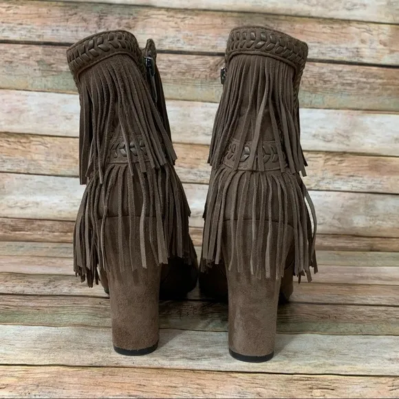 Sam Edelman Kaleb Fringe Suede Ankle Boots